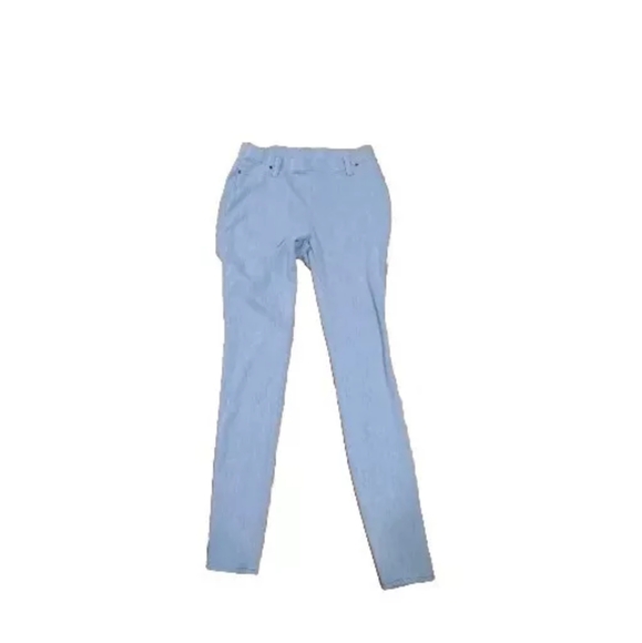 Time And Tru Pants Womens Sz XS Blue Jegging Pull On Faux Front Pocket Stretch - Picture 1 of 12